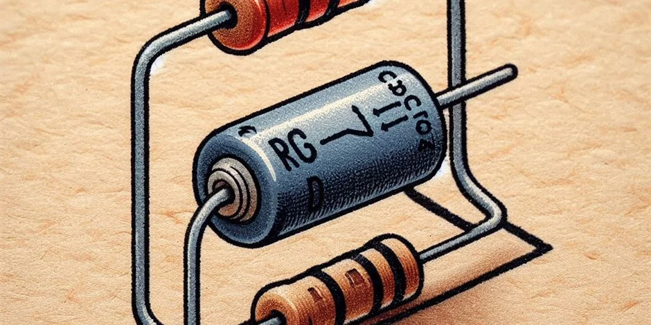 مدار دشارژ RC
