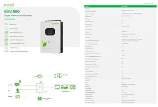 اینورتر خورشیدی آفگرید تک فاز 4 کیلووات، 24 ولت، 100 آمپر، برند Go Green، مدل GGIV 4000
